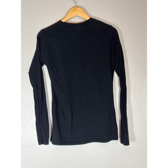 Beatles Abbey Road Halloween Graphic Tee Womens Small Black T-Shirt Long Sleeve - Picture 3 of 5